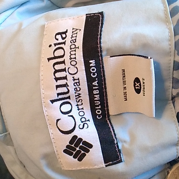 Columbia women's blue waterproof jacket size 1x - Picture 8 of 9